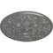 Ekena Millwork Baile Ceiling Medallion (Fits Canopies up to 6"), Hand-Painted Silver, 31 1/4"OD x 2 1/4"P CM31BASLS - alternate 3